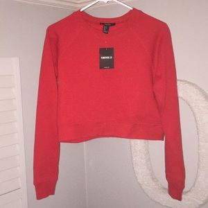NWT CROPPED PULLOVER SWEATSHIRT
